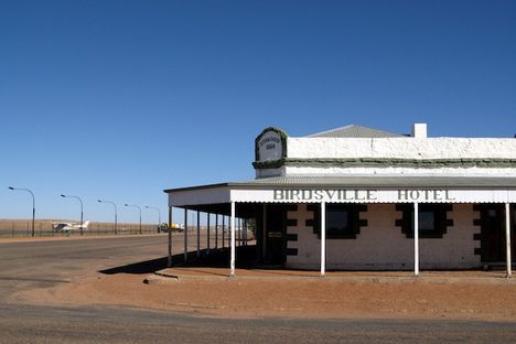The entrance to the Birdsville Hotel. (via Wikipedia)
