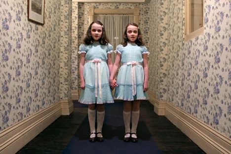 The Grady sisters, from Stanley Kubrick's The Shining, played by Lisa and Louise Burns, are among the most iconic pop culture twins. 