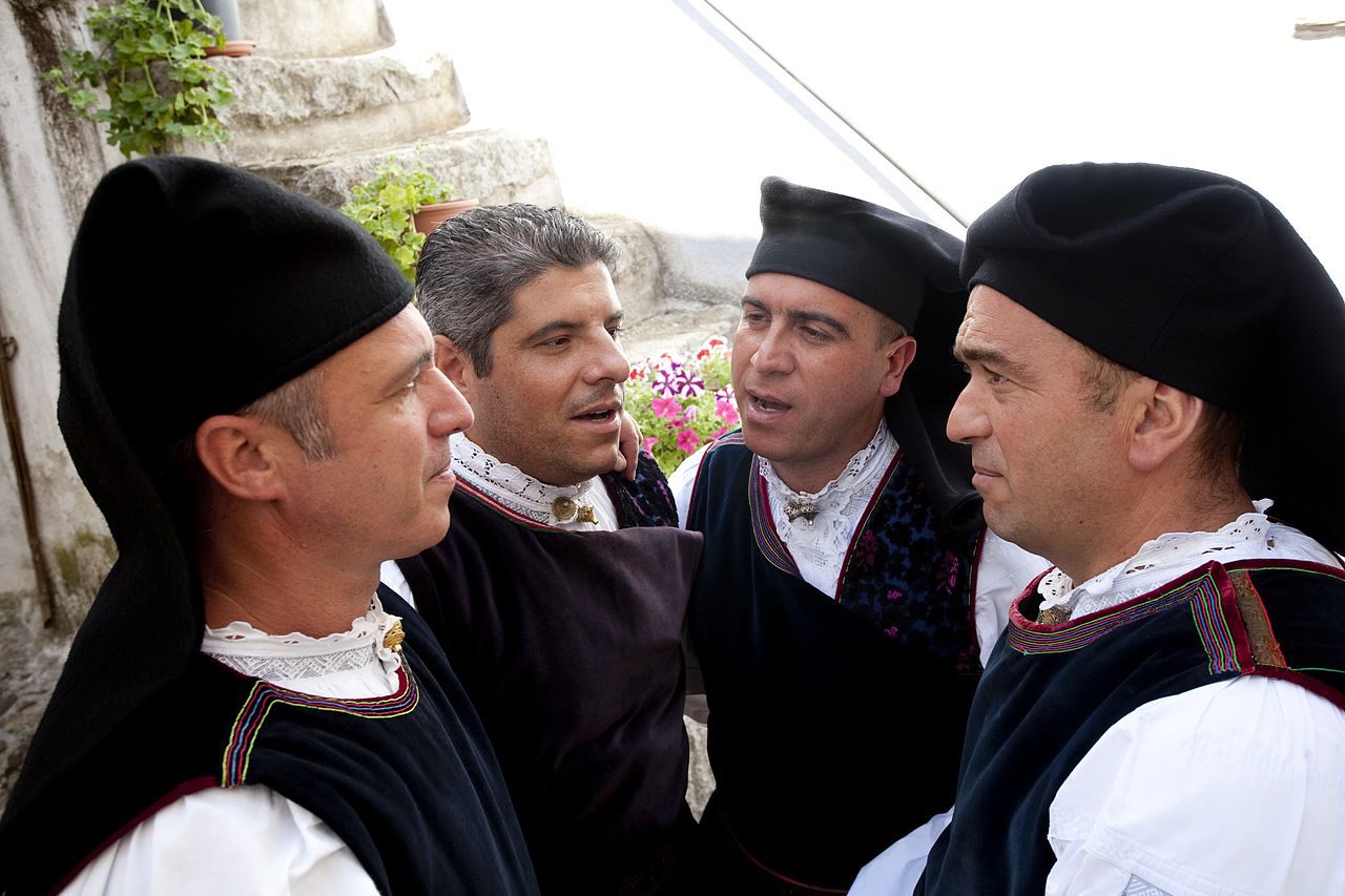 A traditional Sardinian cantu a tenòre quartet. 