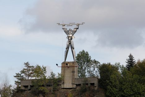 Statue of Prometheus, Vidraru Hydro Electric Plant