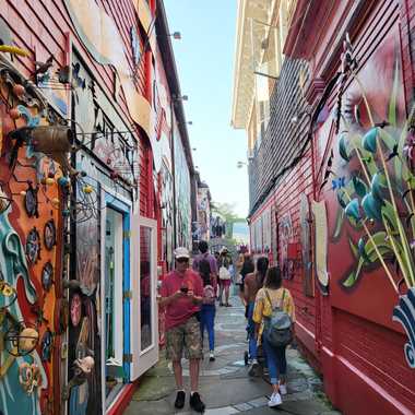 View of the alley from Commercial Street.