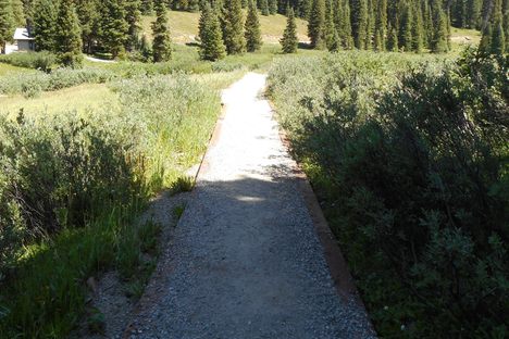 The ADA accessible trail leading to Julia’s Deck.