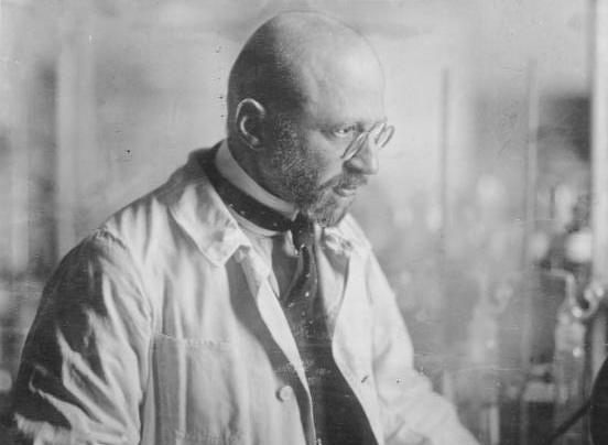 Fritz Haber in the lab.