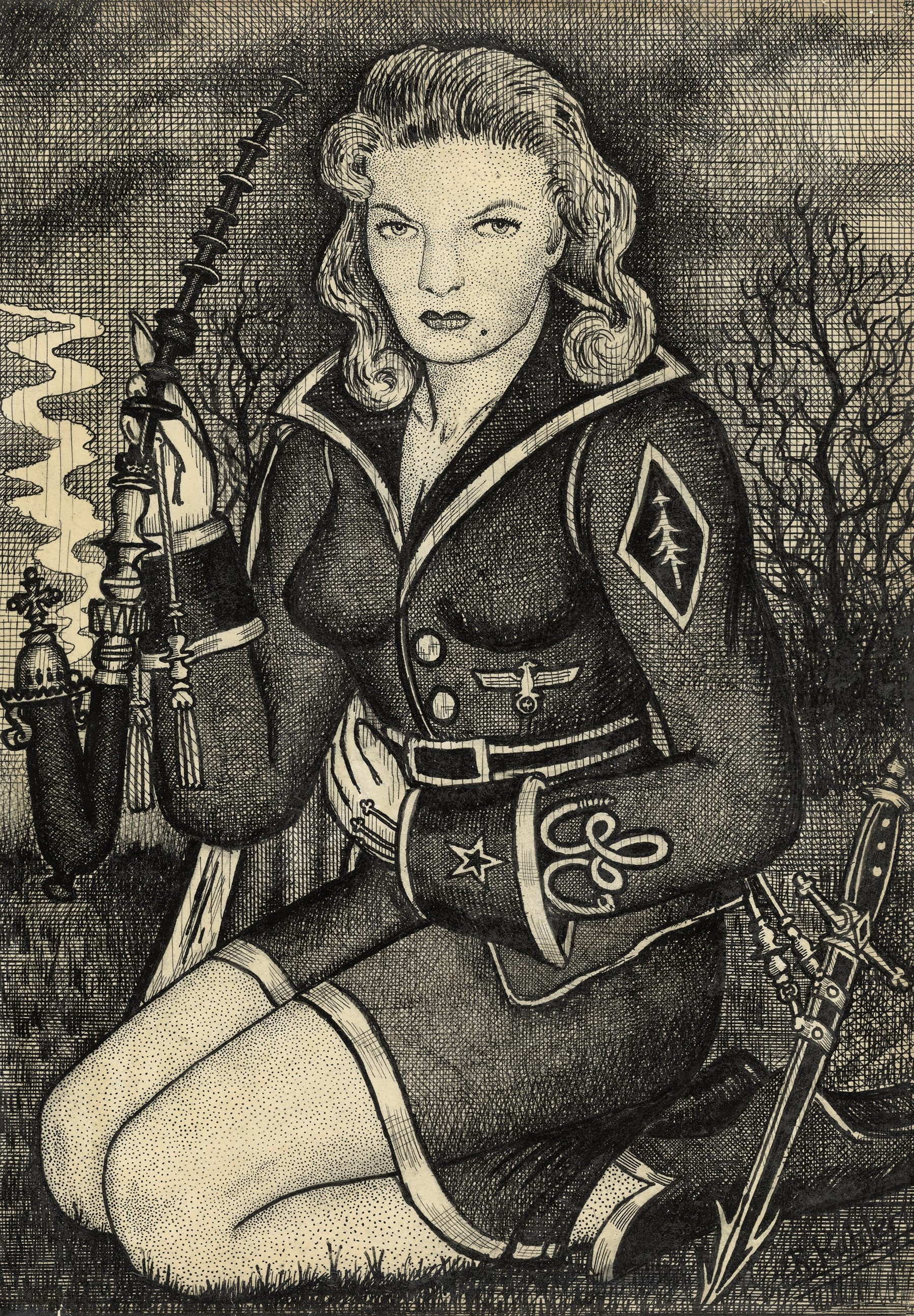 An officer of the Rocaterranian Conservation Corps smoking the type of pipe Kuhler favored.