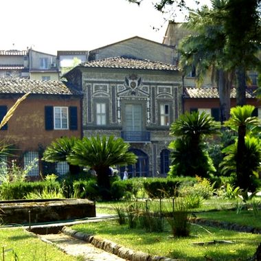 The old botany institute at the Botanical Garden of Pisa