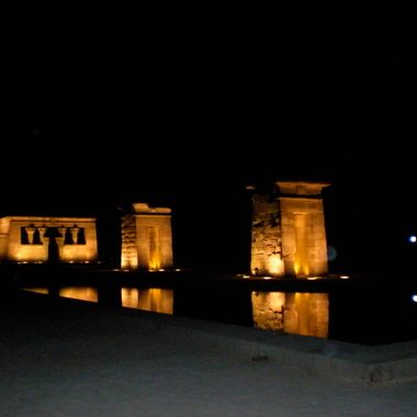The temple by night