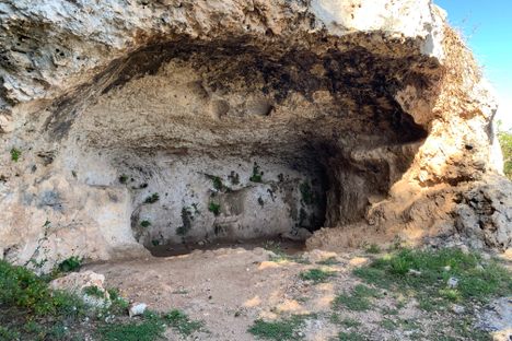 The burial cave