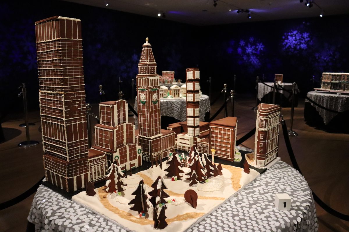 John Kuehn designed a gingerbread version of Manhattan's Madison Square Park.