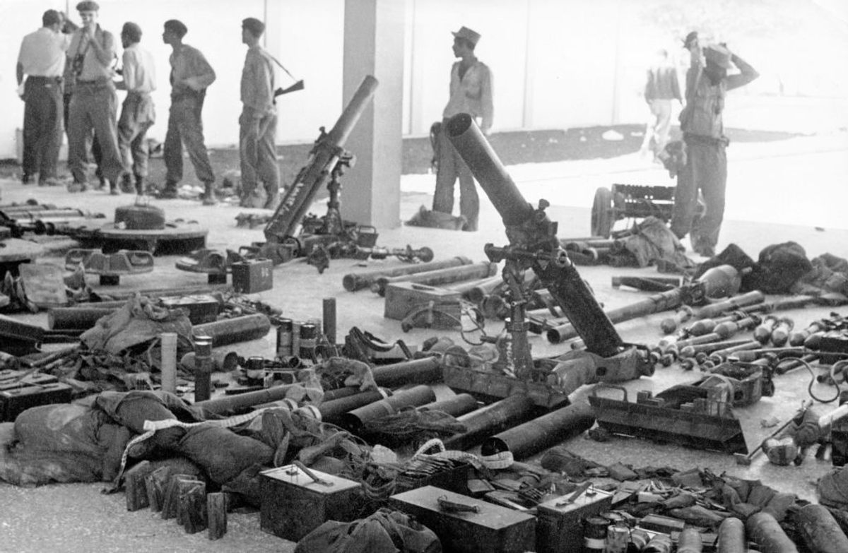 Weapons taken from the Cuban and American mercenaries after the failed Bay of Pigs Invasion.