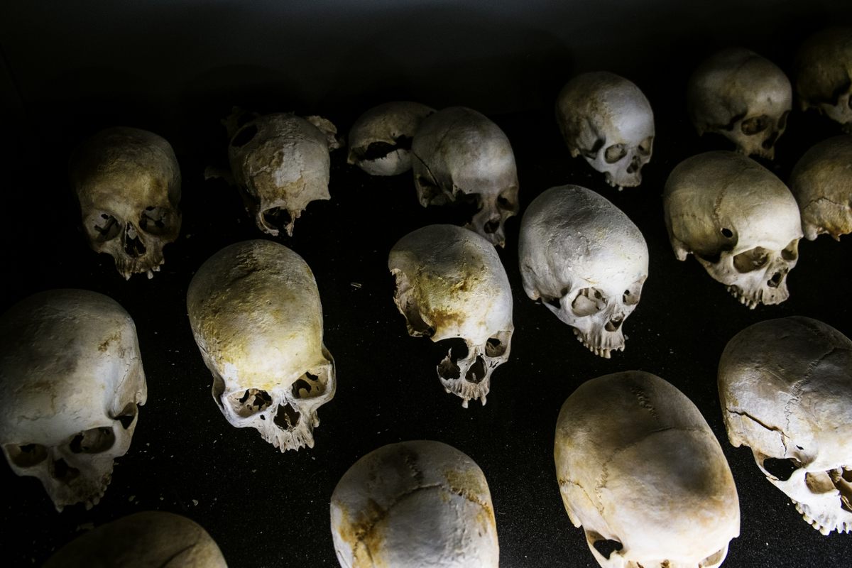 Thousands died in two separate mass killings in Kibeho—first by the Hutu ethnic group against the Tutsis during the genocide in 1994, and then as a large internally displaced persons camp, mostly occupied by Hutus, was violently cleared in 1995 by the Tutsi-led Rwandan Patriotic Front.
