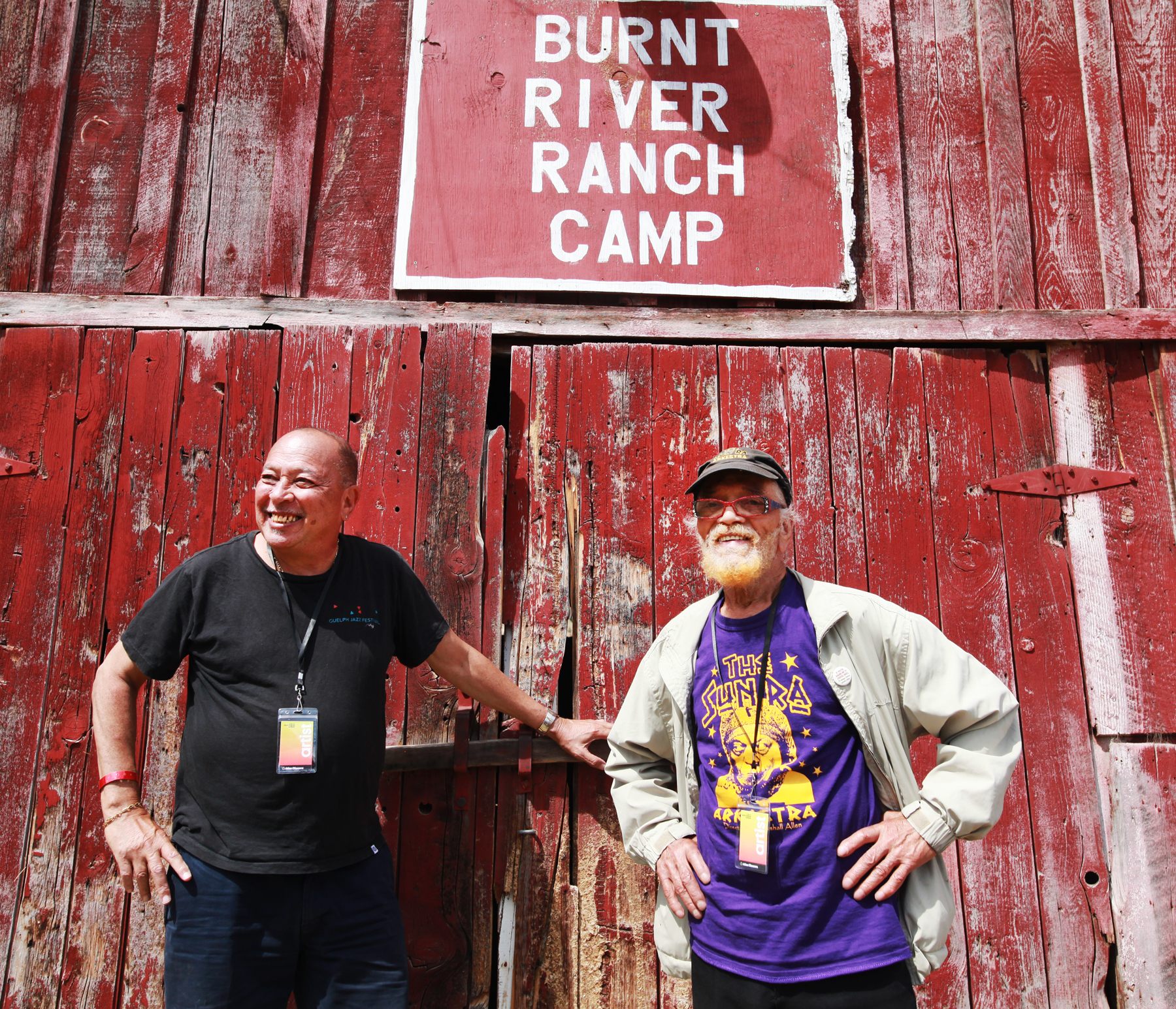 Danny Ray Thompson, left, and Marshall Allen of Sun Ra Arkestra. 