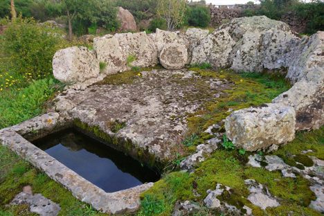 Many wine stones were carved at an angle, possibly to let juice flow downwards.