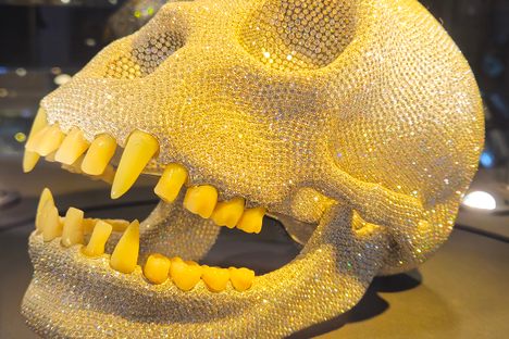 The Diamond Ape Skull at the Diamond Museum. 