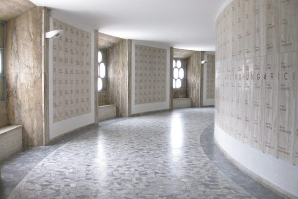 Halls inside Castel Dante War Memorial