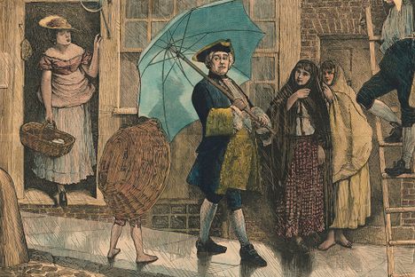 The Public Shaming of England’s First Umbrella User