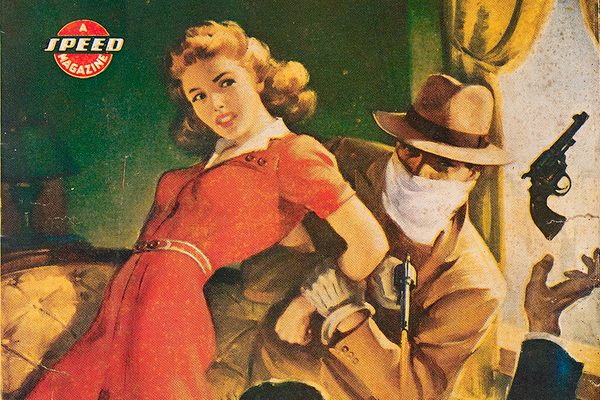 <em>Private Detective</em> cover illustration, January 1946.