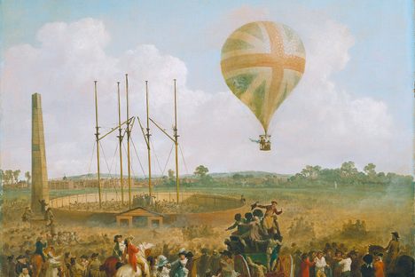 Lunardi was so well-received in Britain, he eventually painted his balloon to match the country's flag.