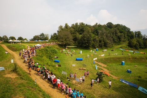 The playing field for the 2016 Nascondino World Championships, held in Consonno, Italy.