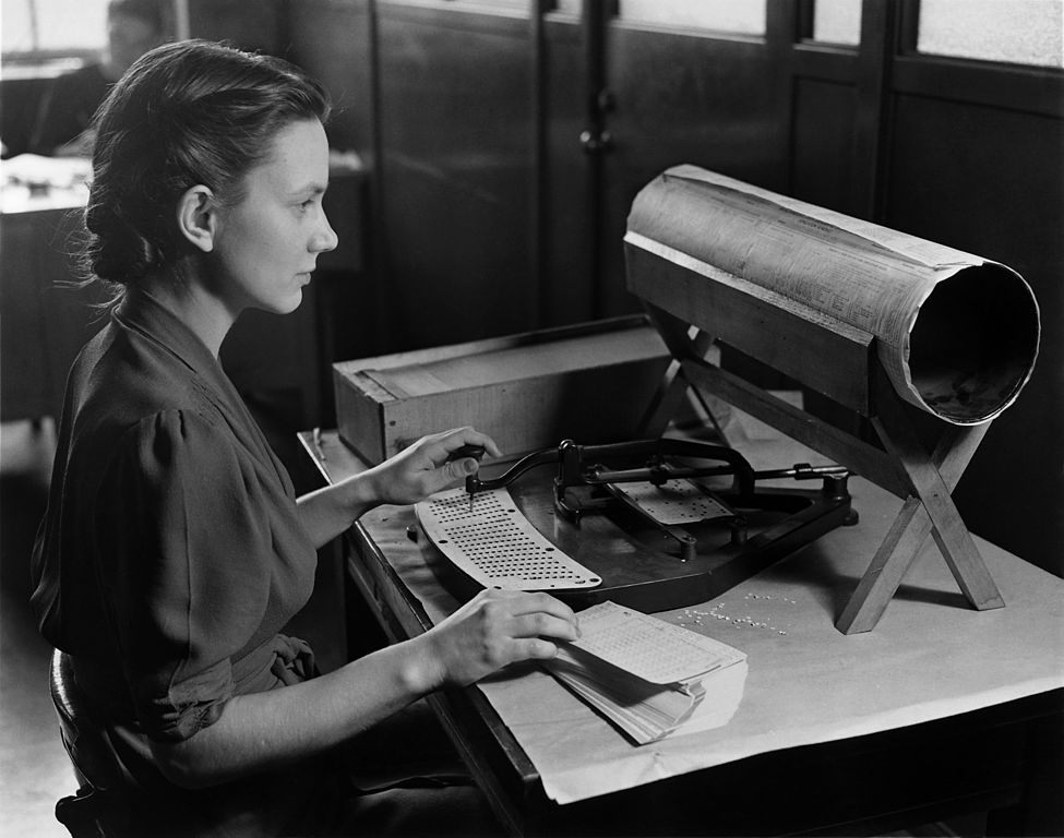Working on the 1940 census.