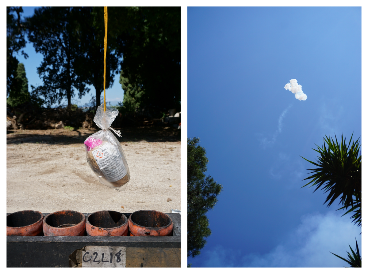 Before the boom (left) and after (right).