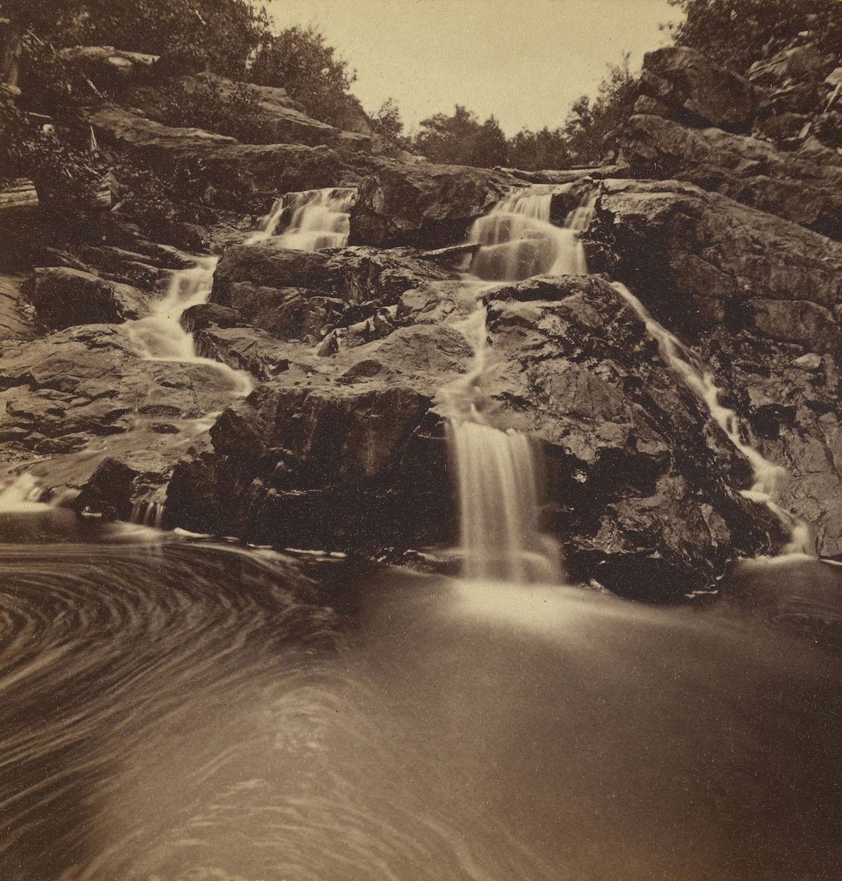 Duck Brook, Mt. Desert, in what is now Acadia National Park in Maine, Bryant Bradley, 1885.