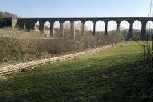 Old abutment clearly visible on left