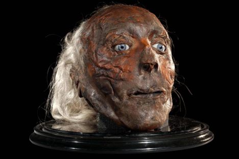 Jeremy Bentham's head is usually not on display, to prevent further deterioration. 