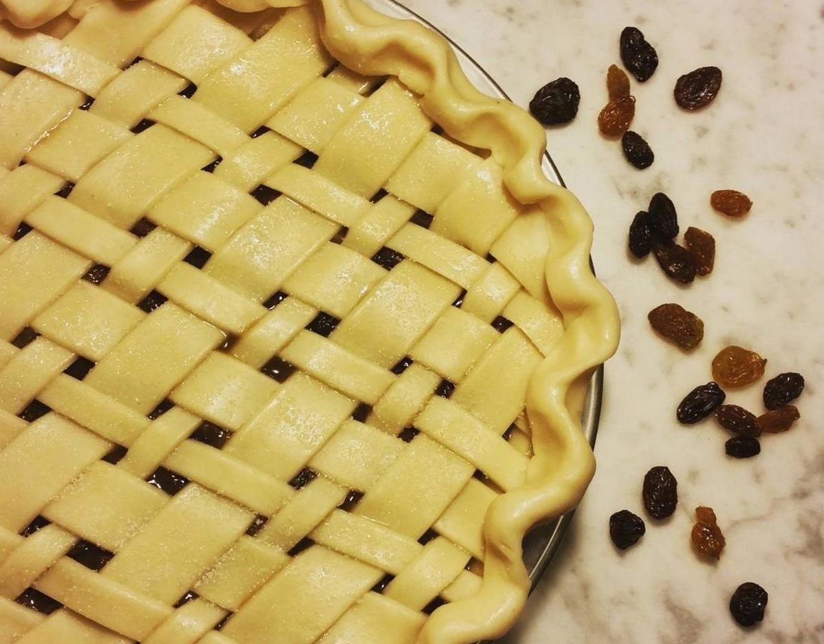 The raisin pie was perfect for long journeys.