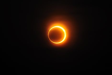 An annular eclipse over the northern Chinese city of Jinan in 2010.