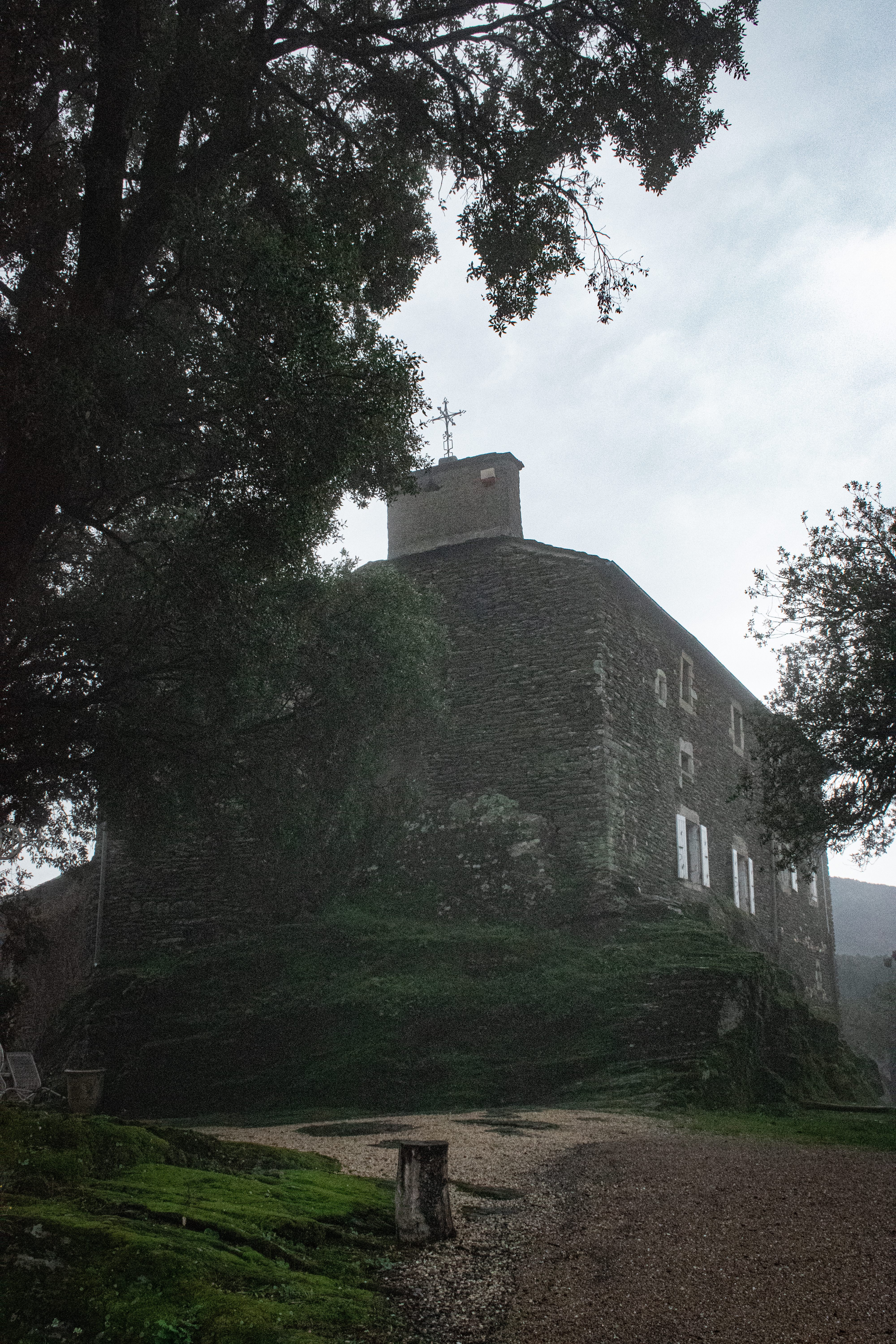 A view of the monastery in Southern France.