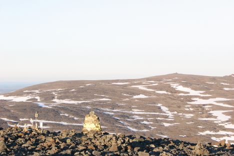 A View of the Highest Point in Finland from Ridnitšohkka