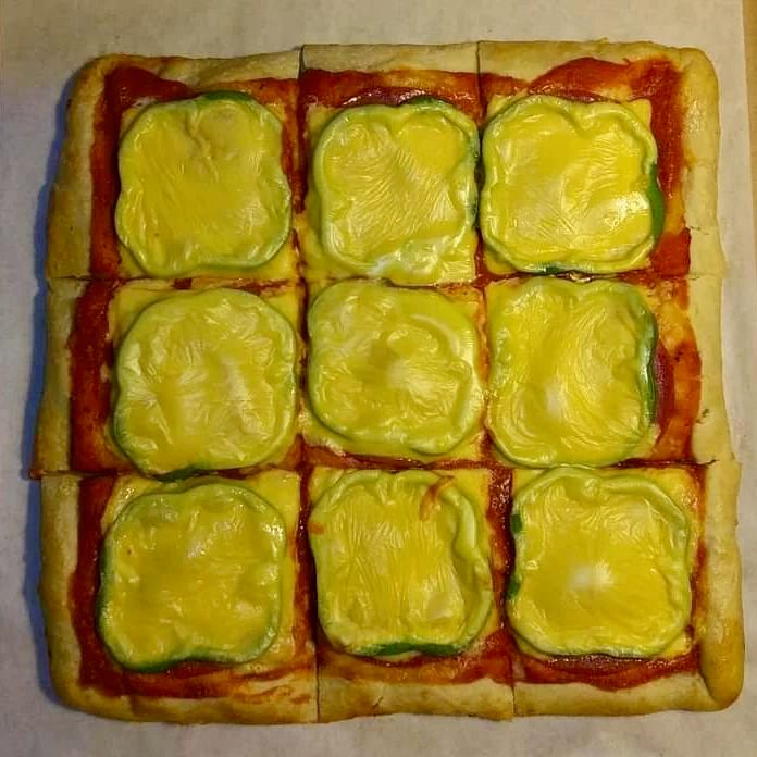 This pie has a cult following—this pizza was made by an Alaskan pizzeria in Fairbanks.