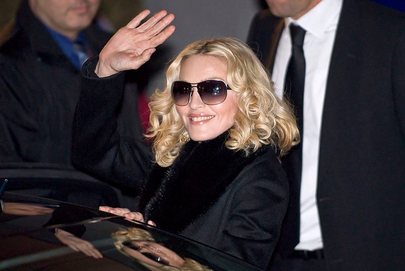 Madonna, who has been known to adopt a British accent.
