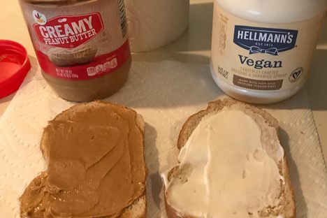 Peanut Butter & Mayonnaise Sandwich