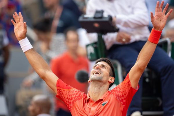 Novak Djokovic celebrates his 2023 French Open victory June 11 in Paris; the tennis icon has credited his success to a number of unconventional beliefs.