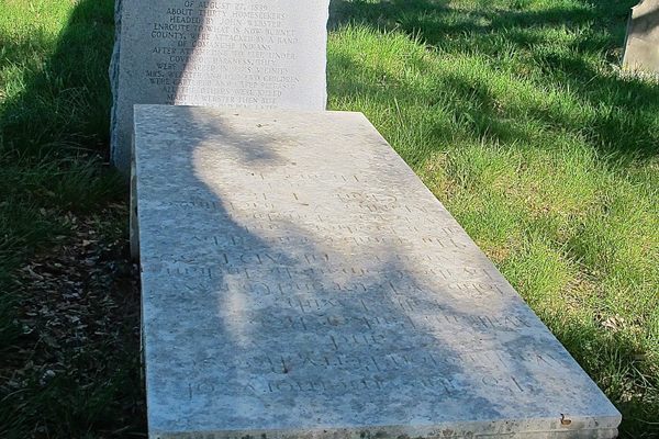 Grave of the Webster Massacre victims.