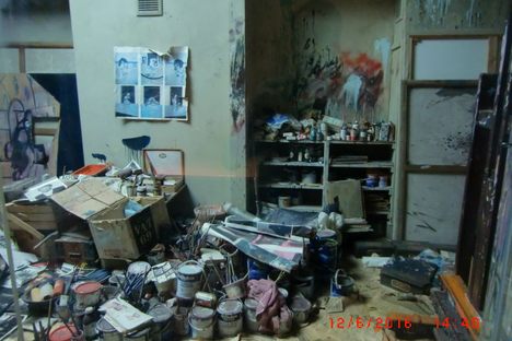 Francis Bacon's Preserved Art Studio.