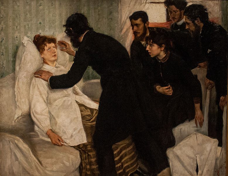 The 1887 painting "Hypnotic séance", by Richard Bergh