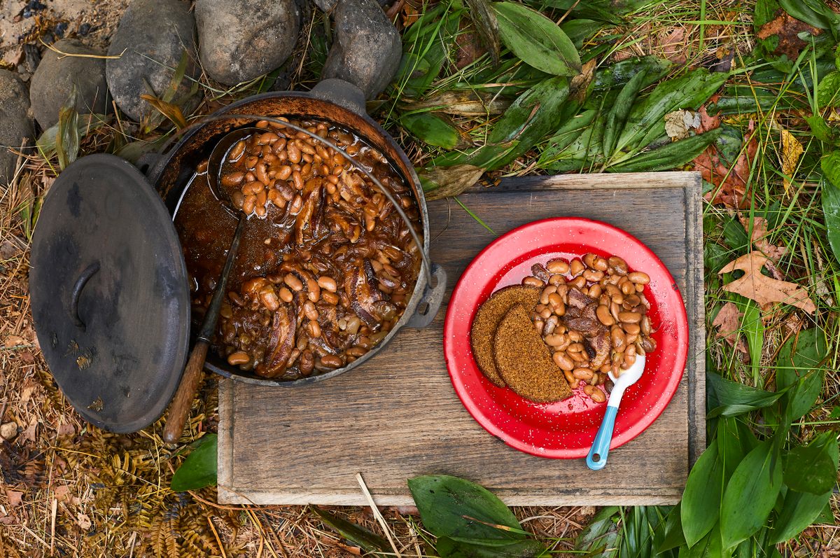 Beans accounted for one-fifth to one-third of the lumberjacks' protein intake in 1902.