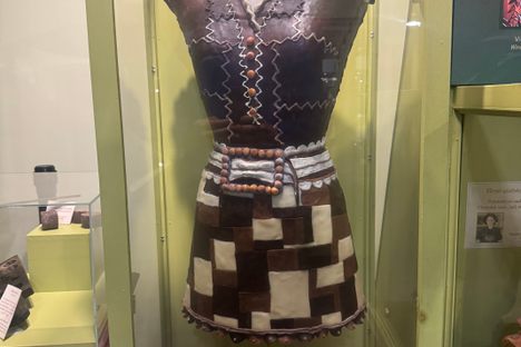 Chocolate dress.