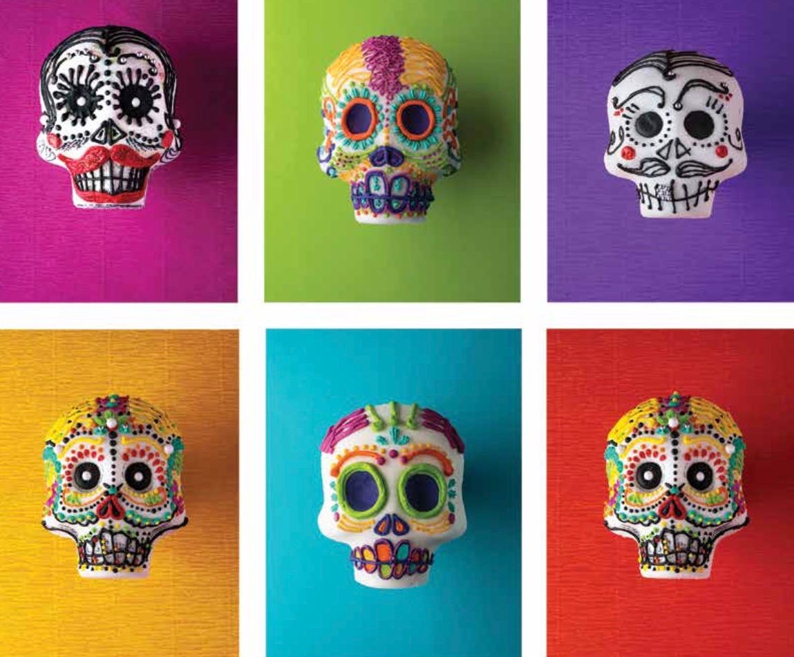 The cookbook also includes instructions on decorating your own sugar skulls. Don't eat these: You'll chip a tooth.