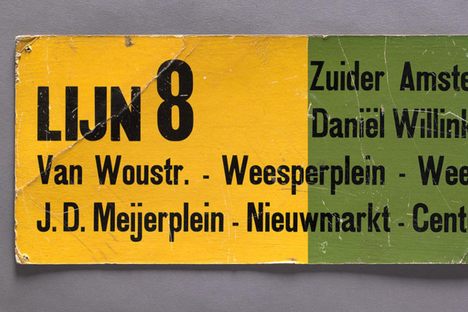 Tramlijn 8 sign circa 1936-1942