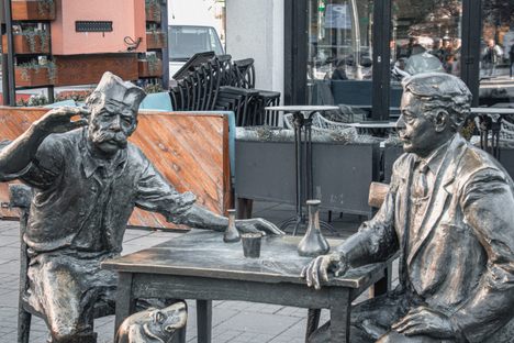 The Monument of Stevan Sremac and Kalča