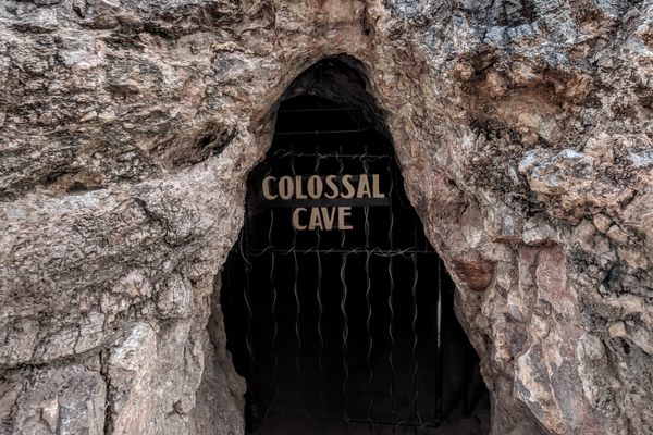 Entrance to Colossal Cave.
