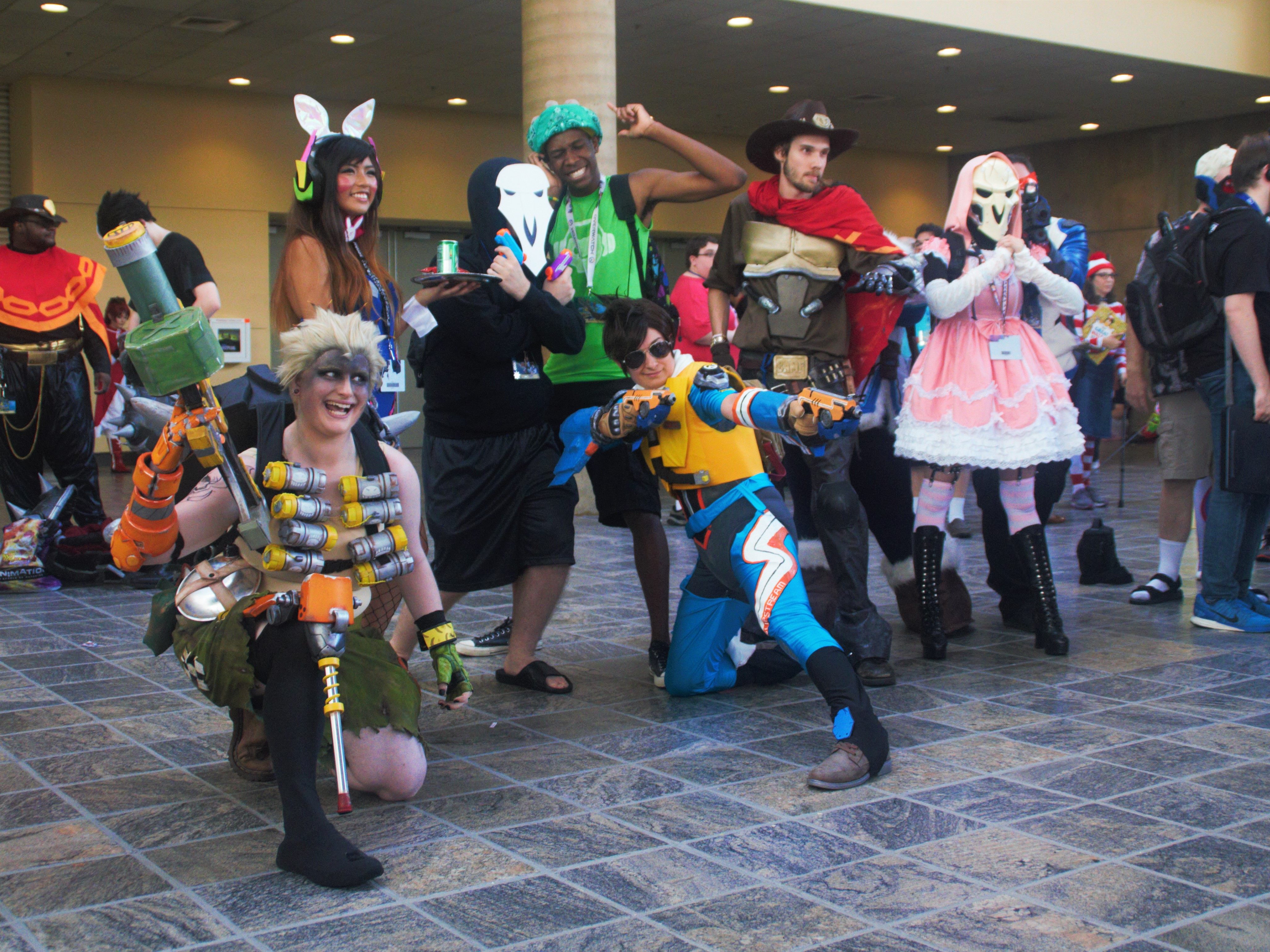 Attendees at Otakon in Washington, D.C..