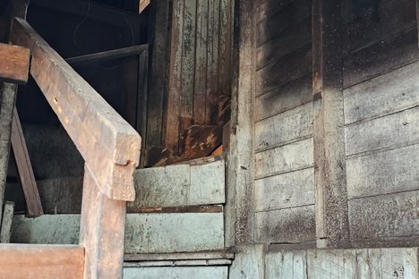 Decayed stairs