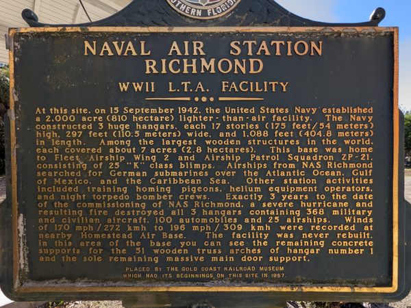 Naval Air Station Richmond in Miami, Florida
