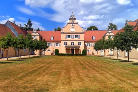 Inner courtyard of Jagdschloss Kranichstein.
