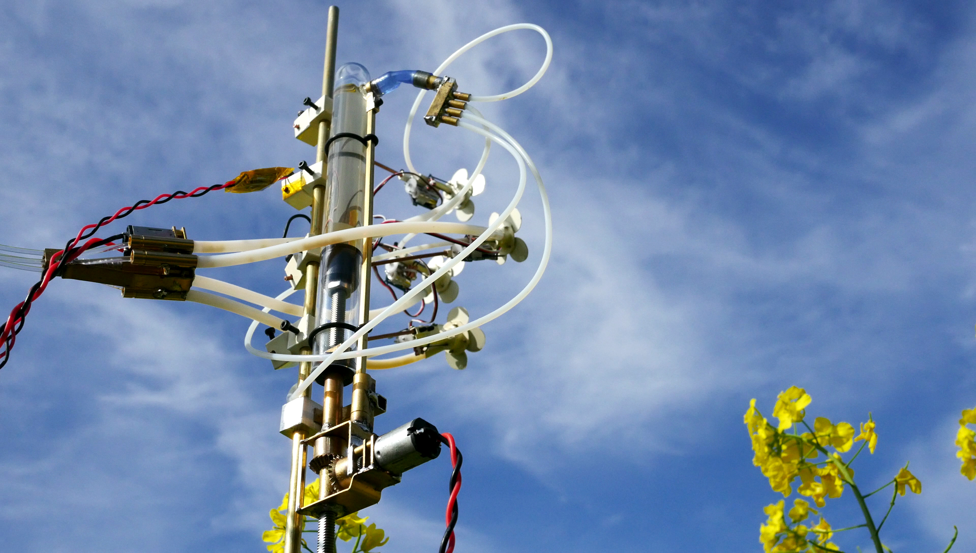 A close-up of the Synthetic Pollenizer's infrastructure.