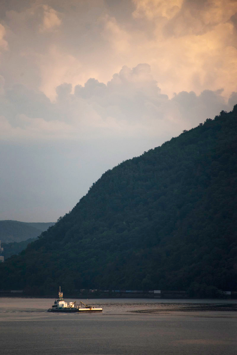 Views of the surrounding hills from Pollepel Island.